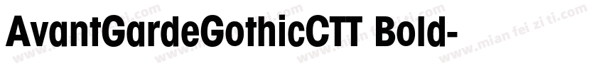 AvantGardeGothicCTT Bold字体转换